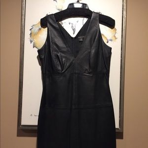 Black leather Dress